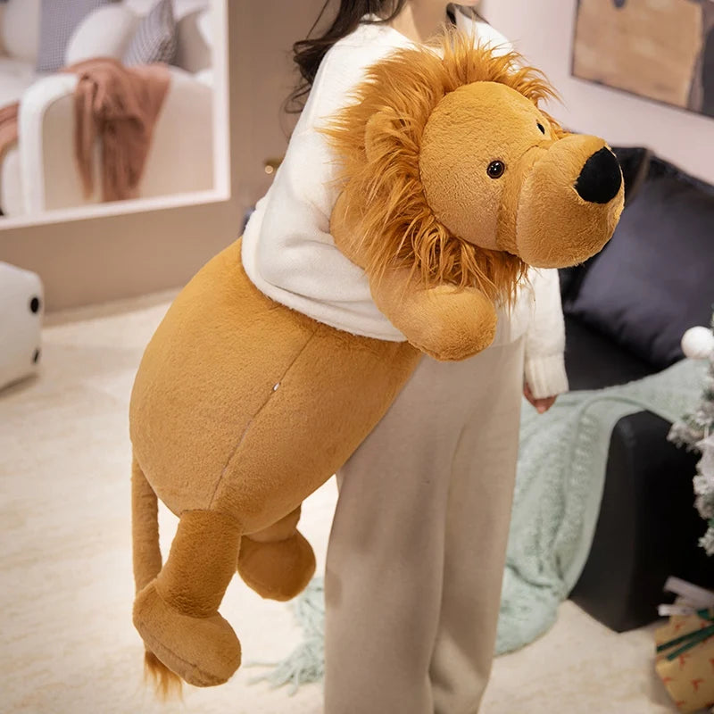 Long Lion Snuggle Buddy Plushies