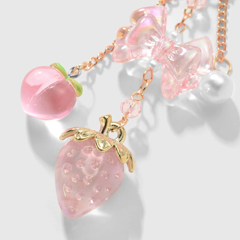 Pastel Berry Charm Keychains