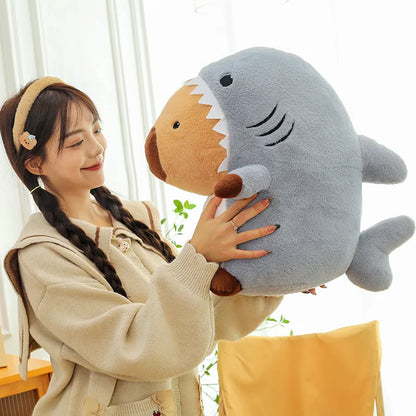 Shark Capybara Cosplay Plush