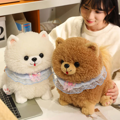 Yumi and Koji the Pomeranian Dog Plushies