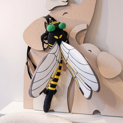 Praying Mantis and Mystic Dragonfly Plush Backpack