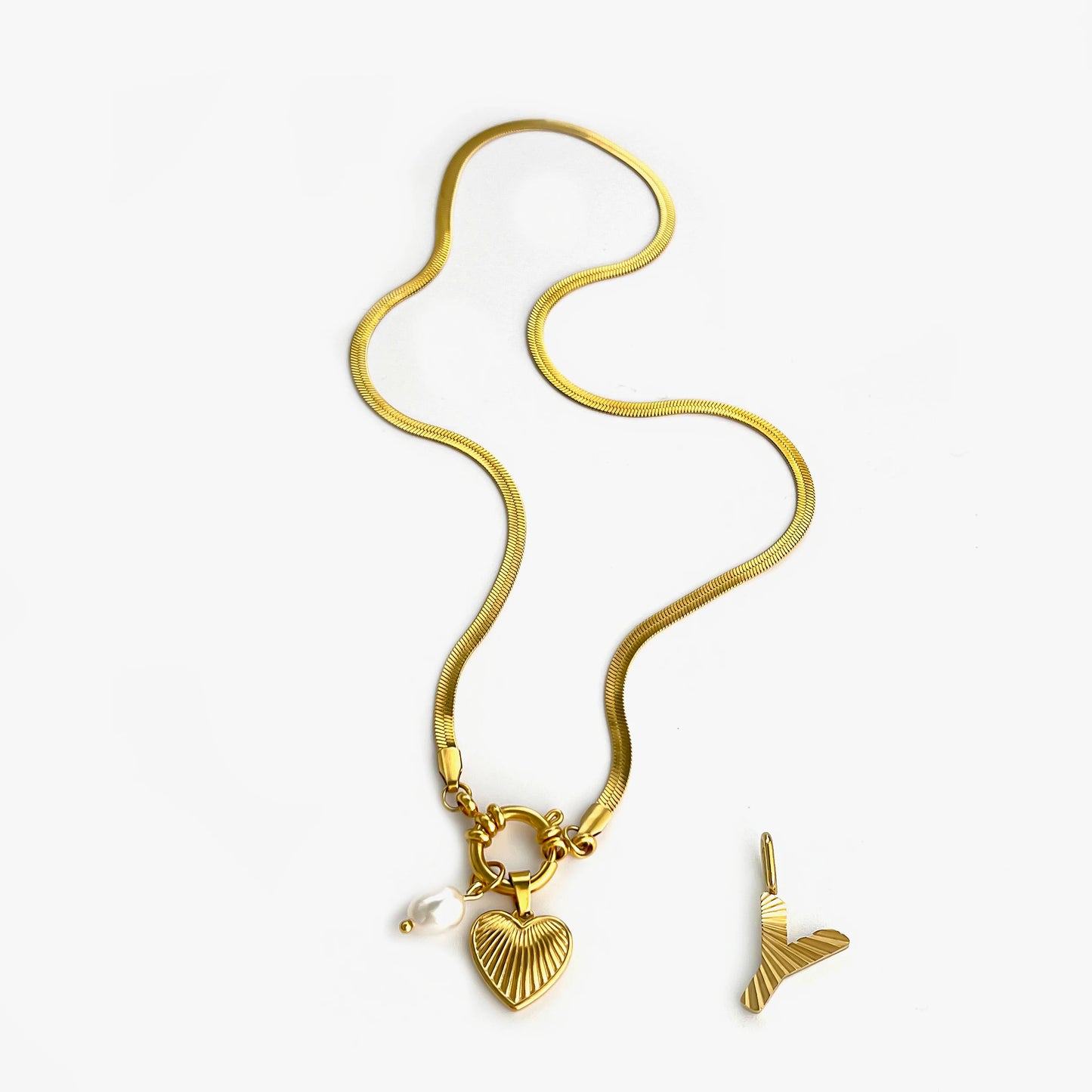 Aurelia Custom Initial Charm Necklace