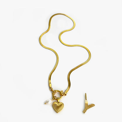 Aurelia Custom Initial Charm Necklace