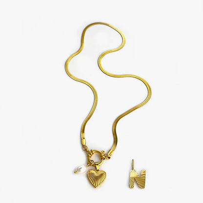 Aurelia Custom Initial Charm Necklace