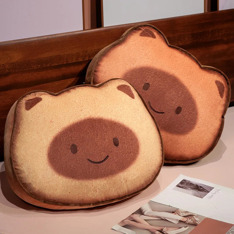 Capybara & Cat Toastie Bread Cookie Plushies