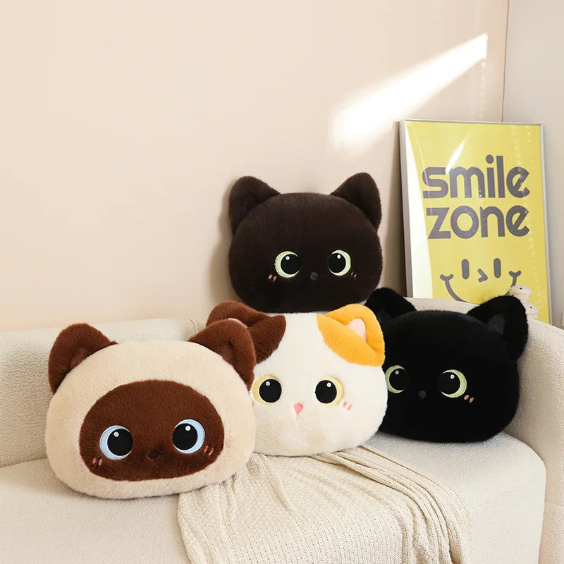 Kawaii Fluffy Cat Plush Pillows