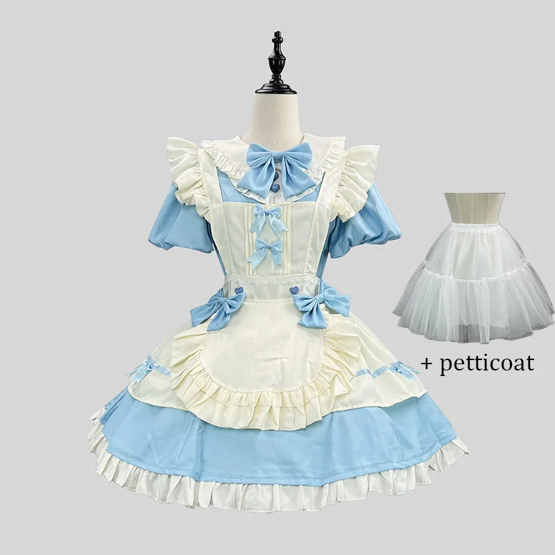 Kawaii Two-Tone Lolita Maid Cosplay Women's Dress Collection