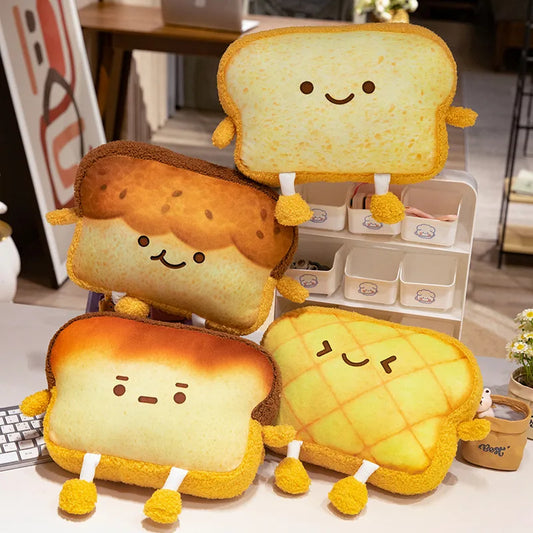 Emoji Toast Bread Friends Car Headrest Plush