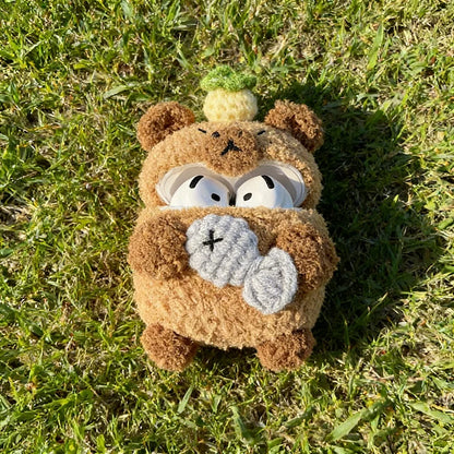 Winter Capybara Plush Airpods Case