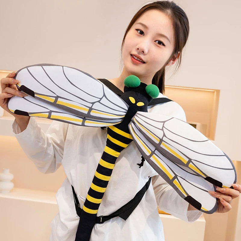 Praying Mantis and Mystic Dragonfly Plush Backpack
