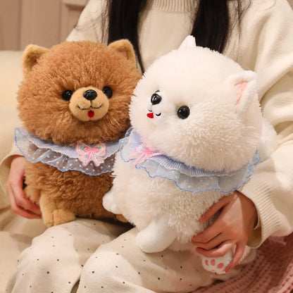 Yumi and Koji the Pomeranian Dog Plushies