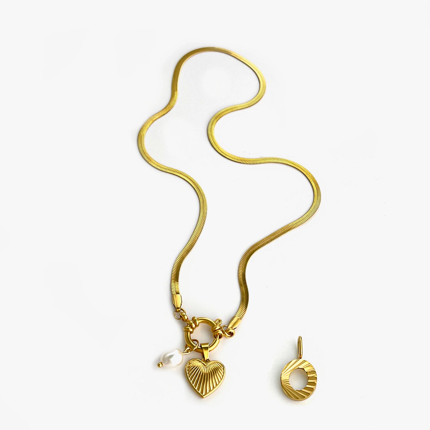 Aurelia Custom Initial Charm Necklace