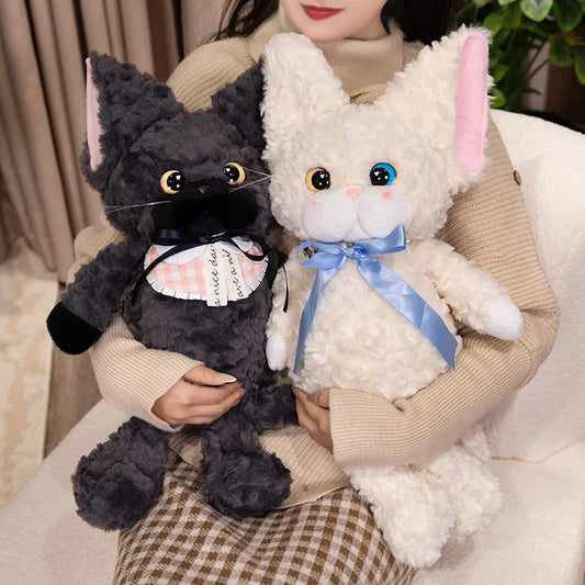 Noirou, Mewsette, and Truffle the Fluffy Cat Plushie Family