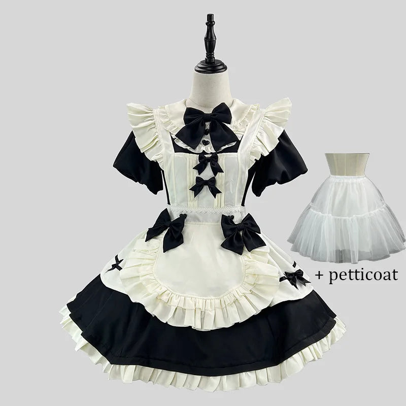 Kawaii Two-Tone Lolita Maid Cosplay Women's Dress Collection