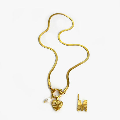 Aurelia Custom Initial Charm Necklace