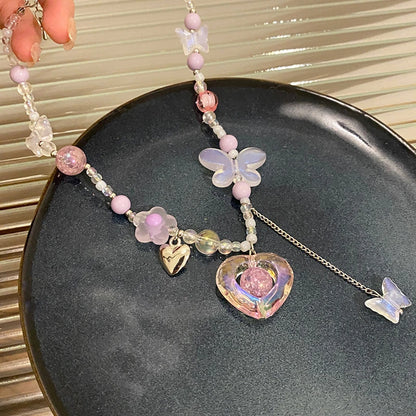 Chunky Pastel Y2K Charm Necklace