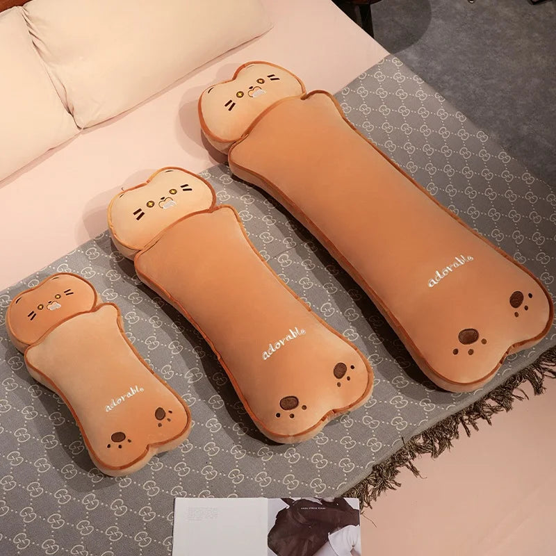 Long Kawaii Cat Bear Bread Plushies