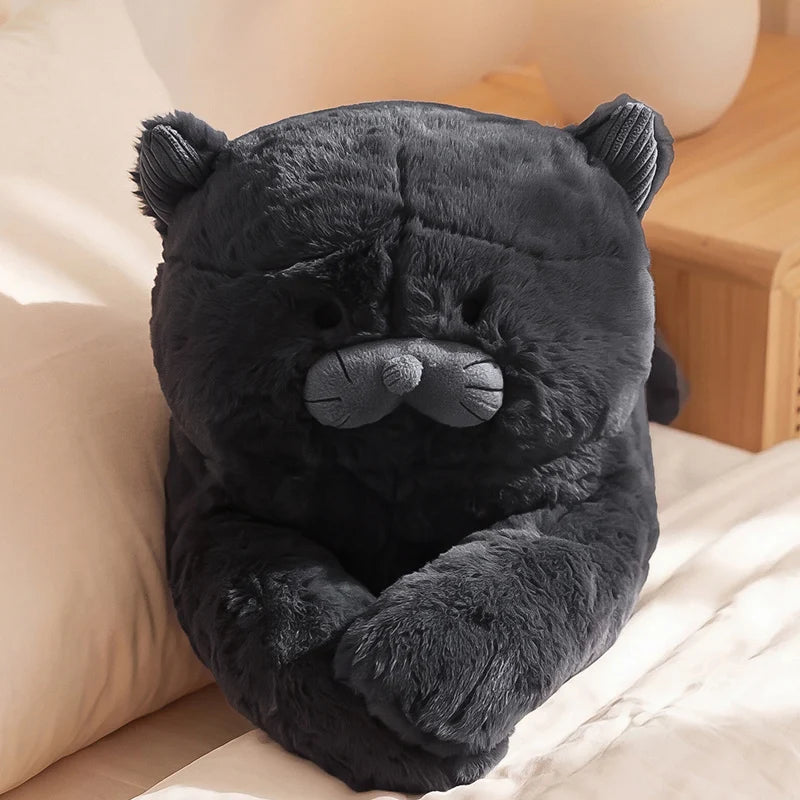 Shadow the Long Snuggly Black Cat Plushie