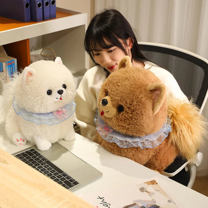 Yumi and Koji the Pomeranian Dog Plushies