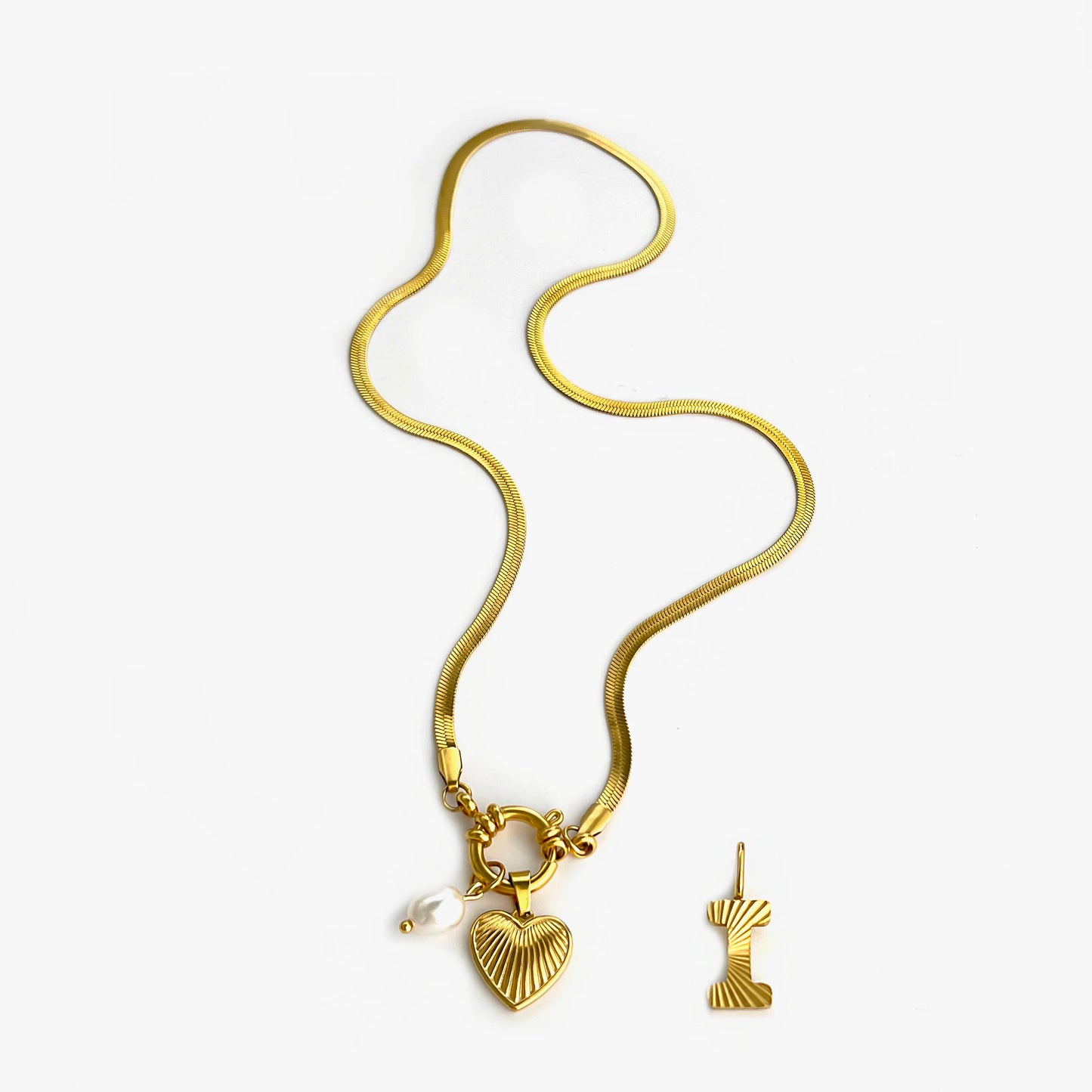 Aurelia Custom Initial Charm Necklace