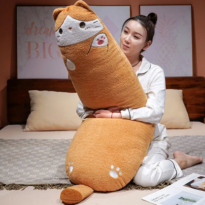 Fat Cat Body Pillow Plush