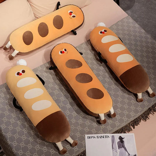Long Snuggly Funny Baguette Bread Plushies