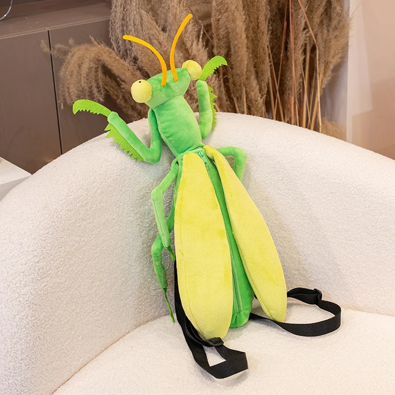 Praying Mantis and Mystic Dragonfly Plush Backpack