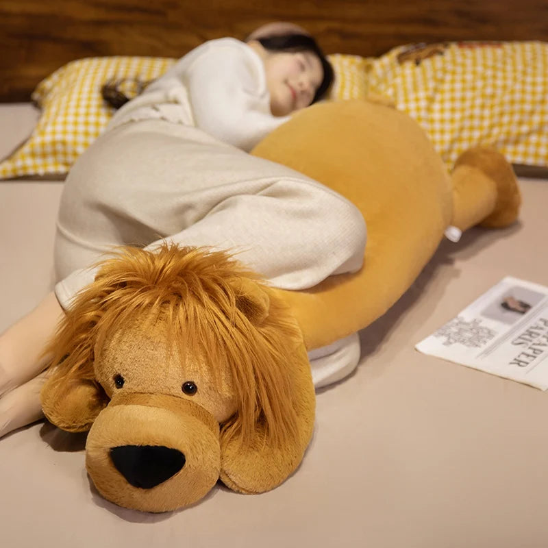 Long Lion Snuggle Buddy Plushies