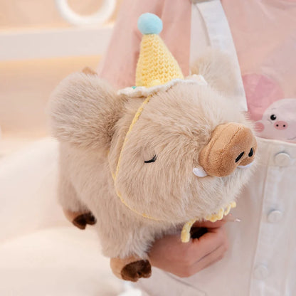 Kawaii Fluffy Wild Boar Plushie
