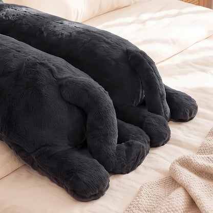 Shadow the Long Snuggly Black Cat Plushie