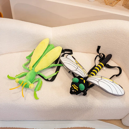 Praying Mantis and Mystic Dragonfly Plush Backpack