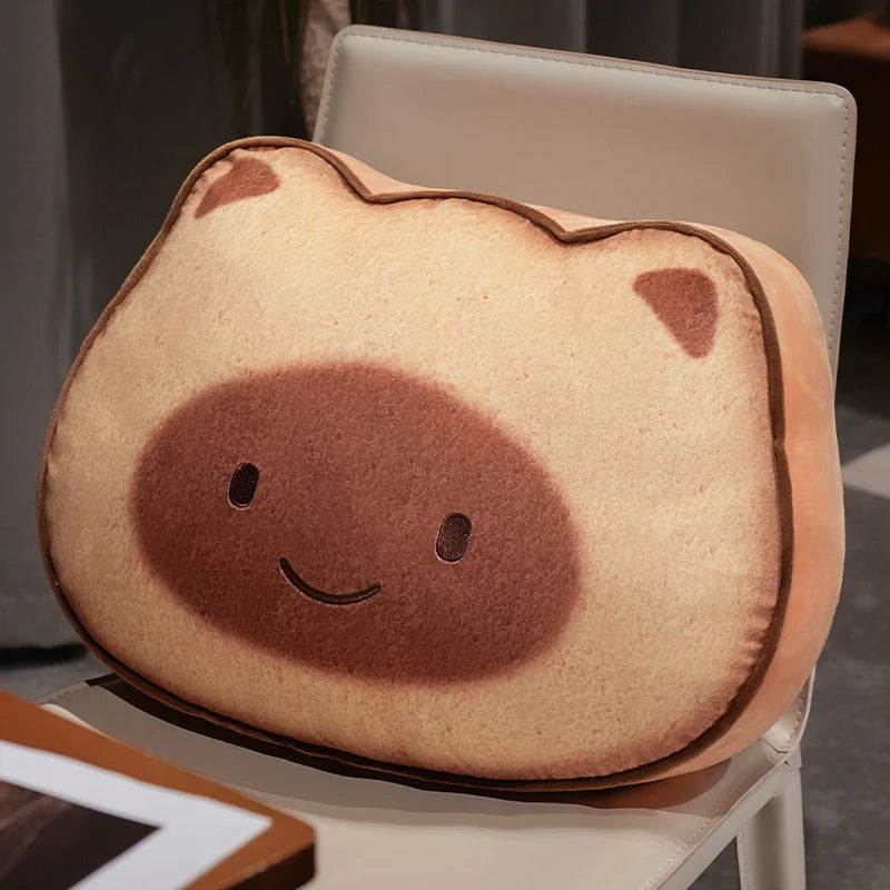 Capybara & Cat Toastie Bread Cookie Plushies