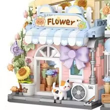 Cat Taiyaki Flower Cafes Foldable Micro Building Set Collection