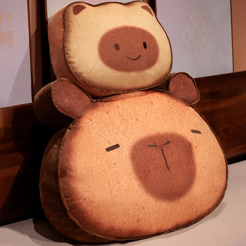 Capybara & Cat Toastie Bread Cookie Plushies