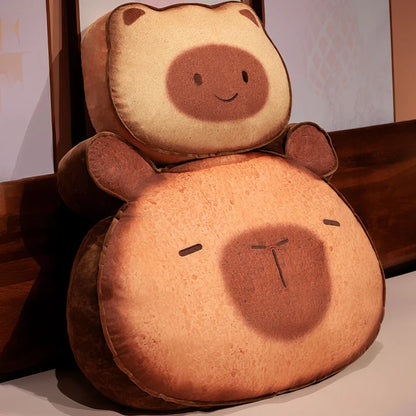 Capybara & Cat Toastie Bread Cookie Plushies