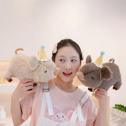 Kawaii Fluffy Wild Boar Plushie