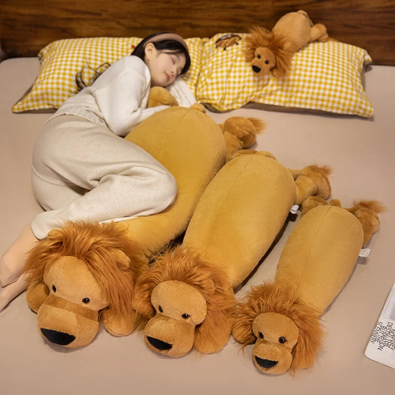 Long Lion Snuggle Buddy Plushies