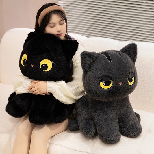 Luna & Misty the Fluffy Sitting Cat Plushies