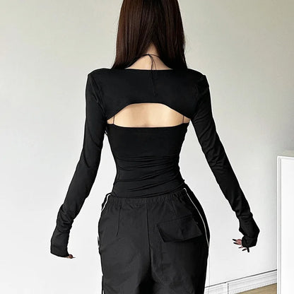 Shadow Veil Angel Mesh Women's Bodysuit