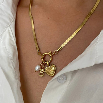 Aurelia Custom Initial Charm Necklace