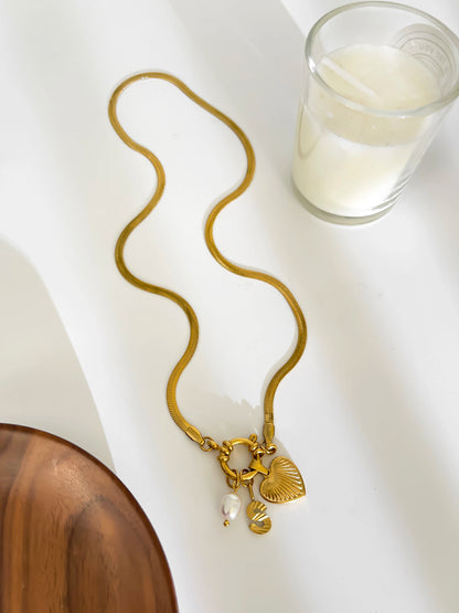 Aurelia Custom Initial Charm Necklace