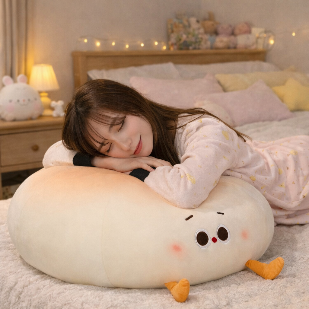 Steamed Round Stuffed Bao Bun Plushie