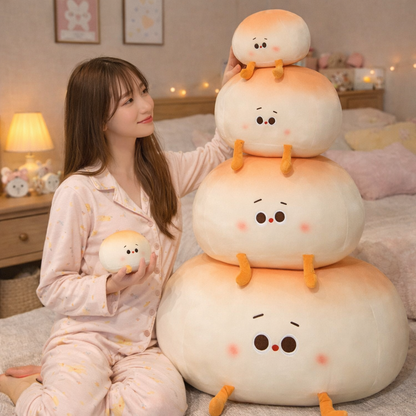 Steamed Round Stuffed Bao Bun Plushie