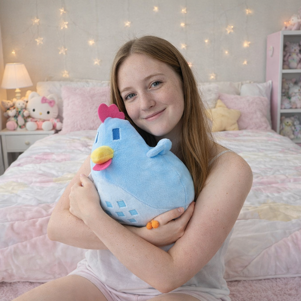 Kawaii Stardew Valley Chicken Plushie