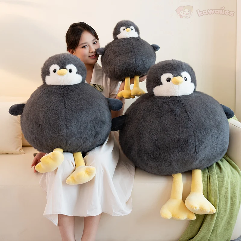 Round penguin stuffed animal sales
