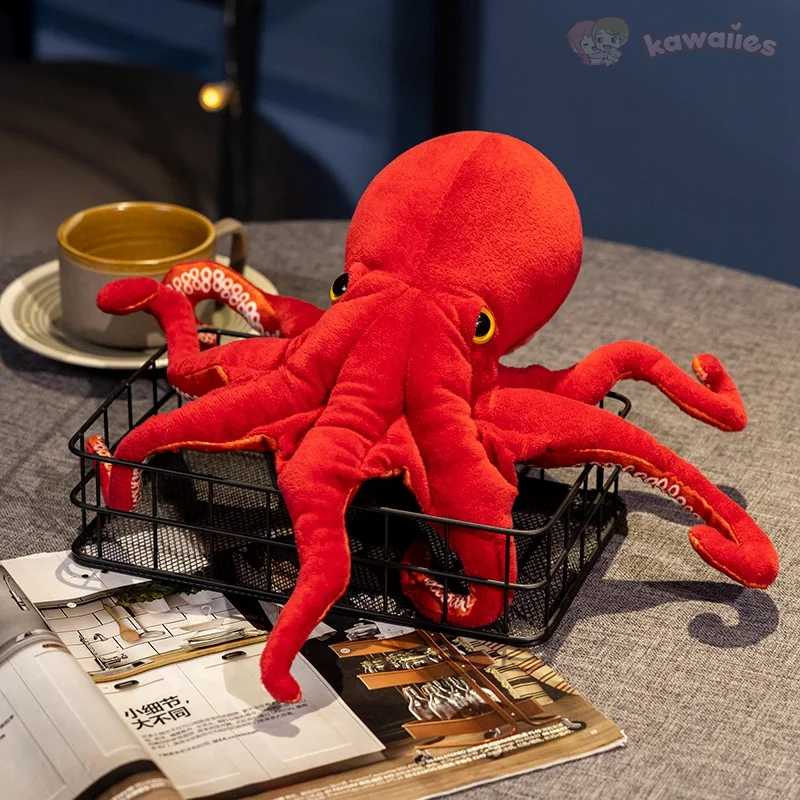 Red Life like Octopus Plushie Kawaiies