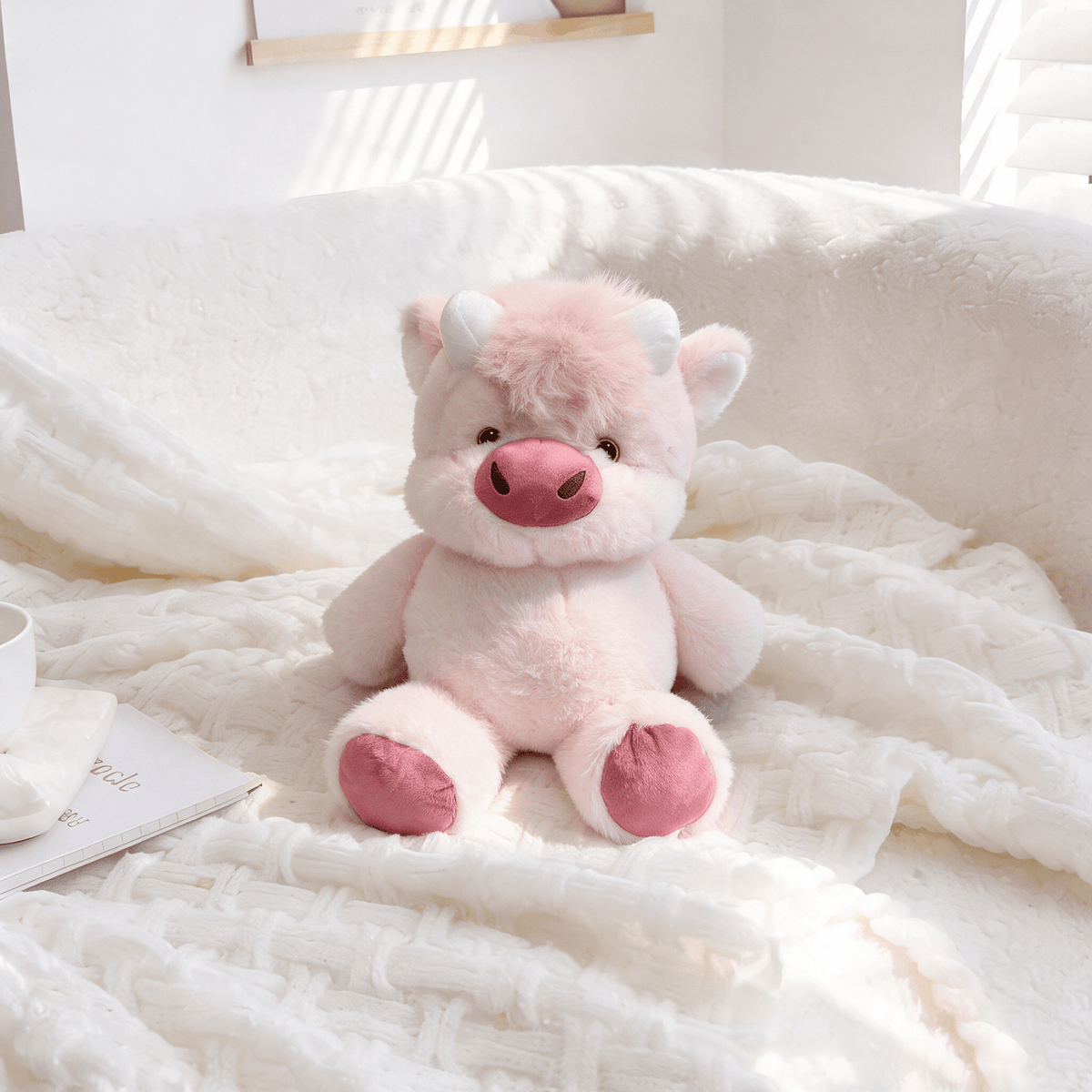 Kawaiies Collection - Soft toy - Kawaii Running Cow Plush Family