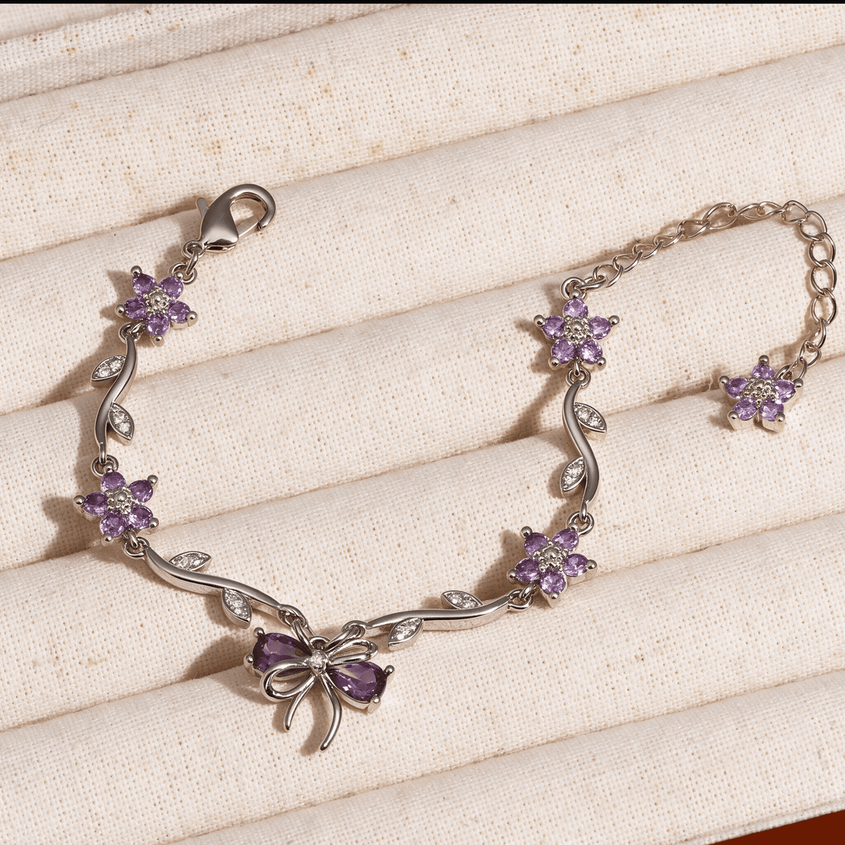 Kawaiies Collection - Jewelry - Sweetheart Bowknot Floral Bracelet