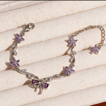 Sweetheart Bowknot Floral Bracelet