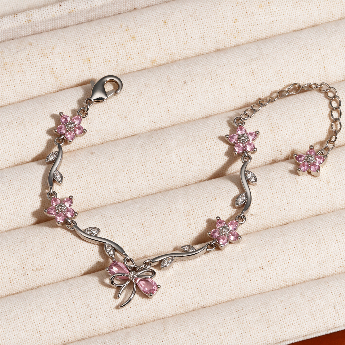 Sweetheart Bowknot Floral Bracelet